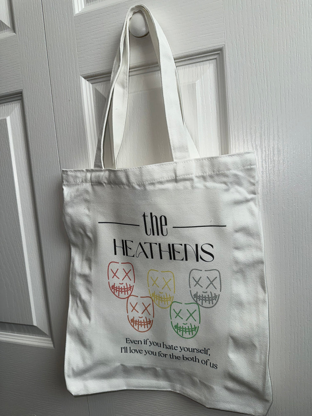 Heathens Mask Tote Bag