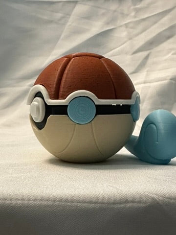 Squirtle Inspired Display Poke ball