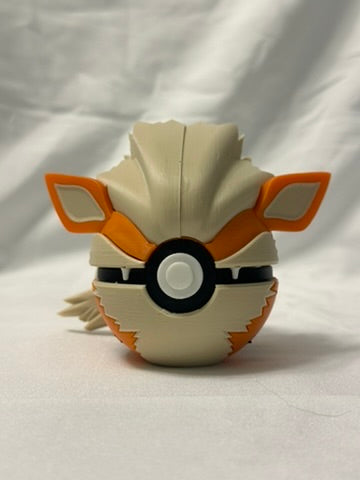 Arcanine Inspired Display Poke ball