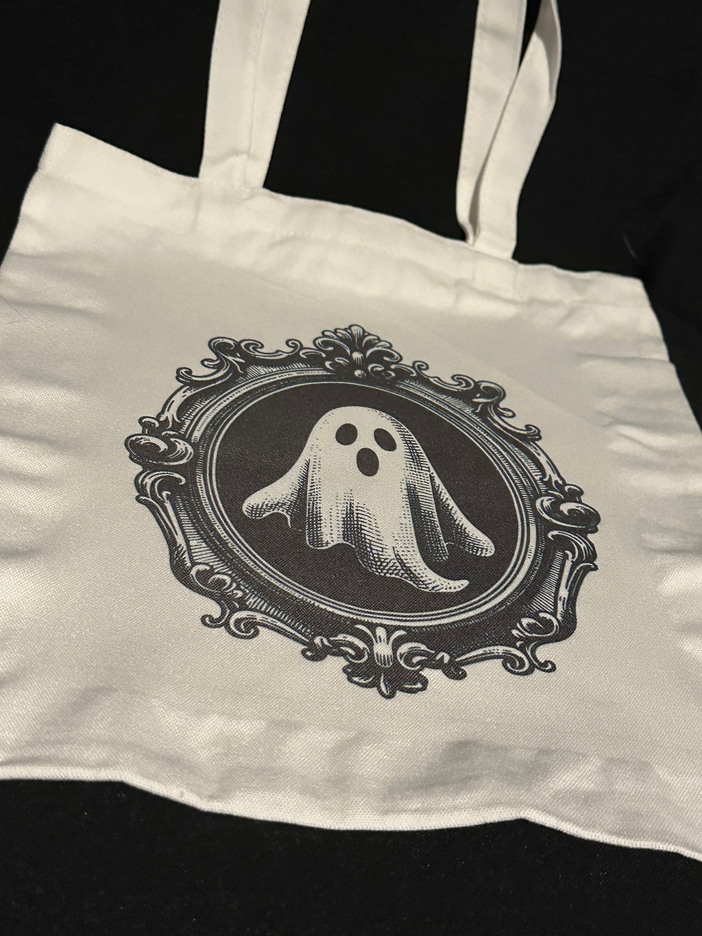 Ghost in a Picture Frame Tote Bag
