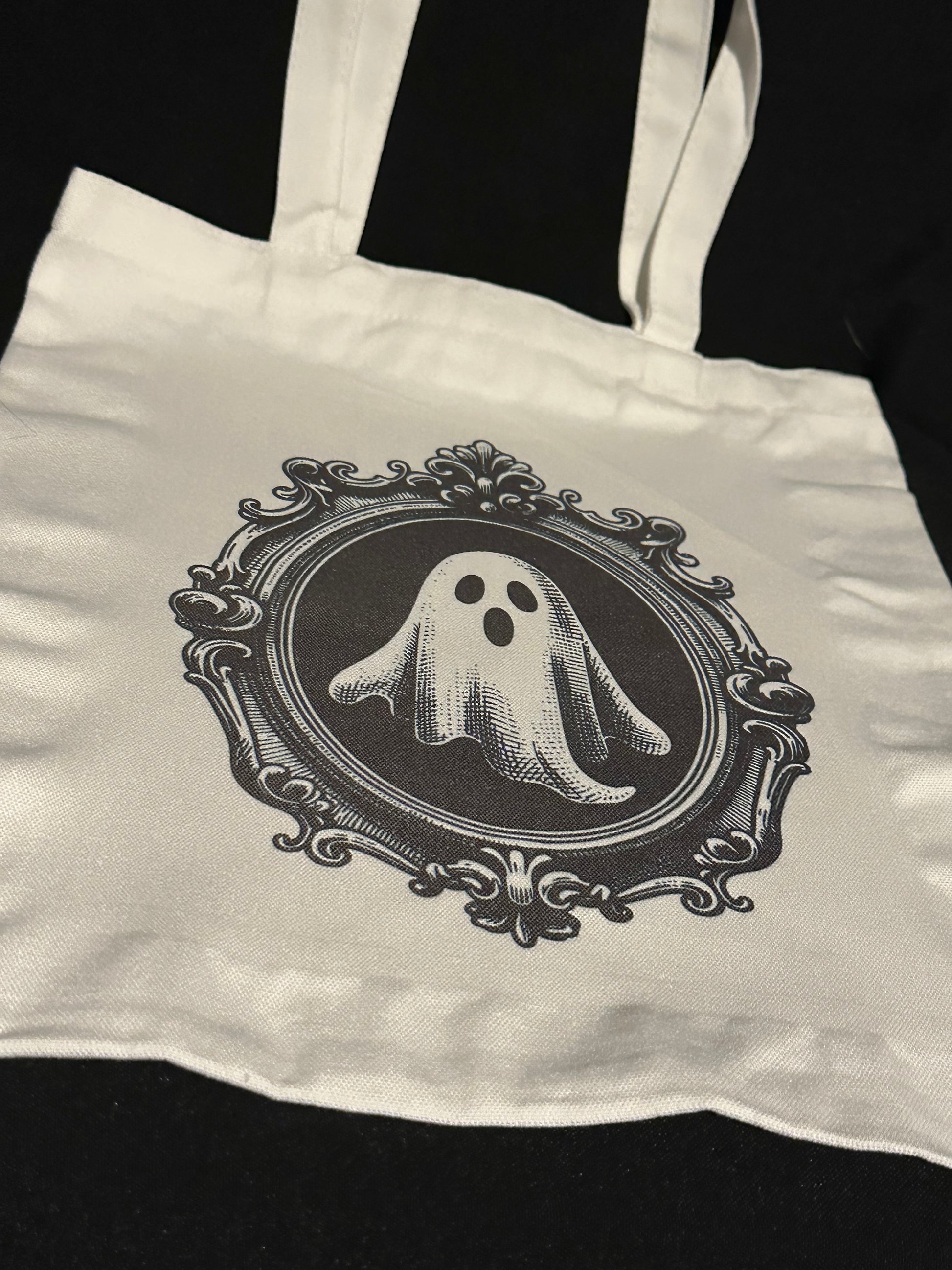 Ghost in a Picture Frame Tote Bag