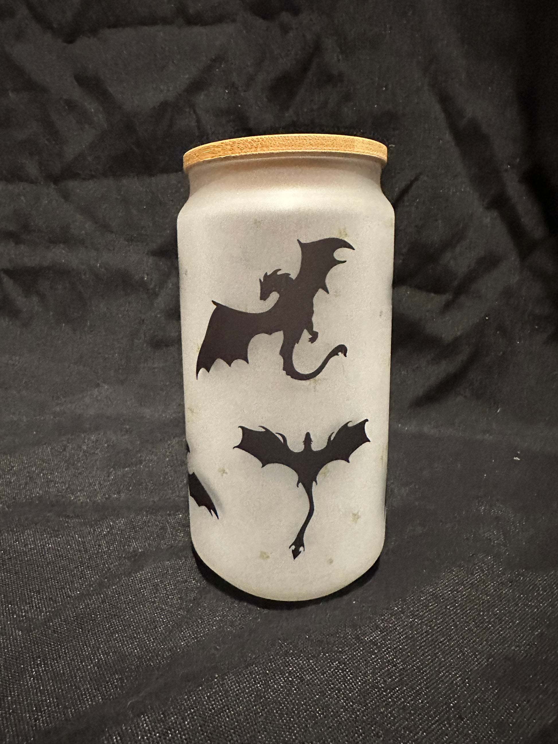 Dragon Rider Glass Tumbler