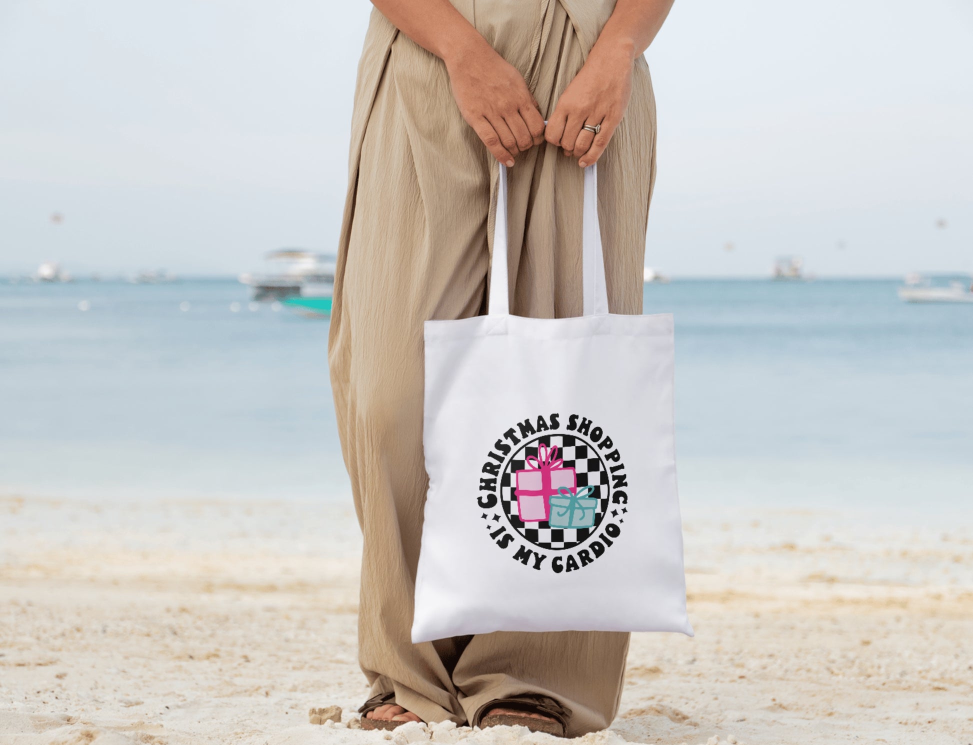 Christmas Shopping Is My Cardio Tote Bag