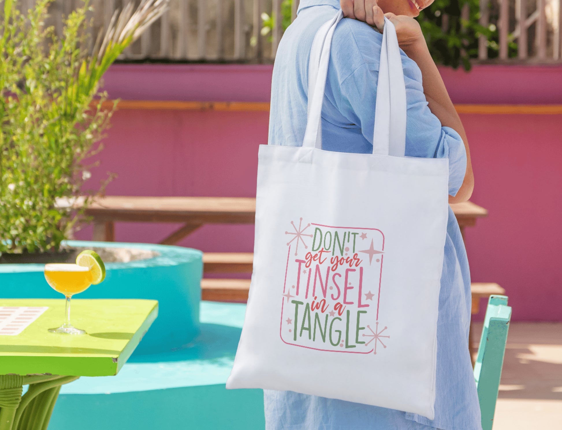 Don't Get Your Tinsel In A Tangle Tote Bag