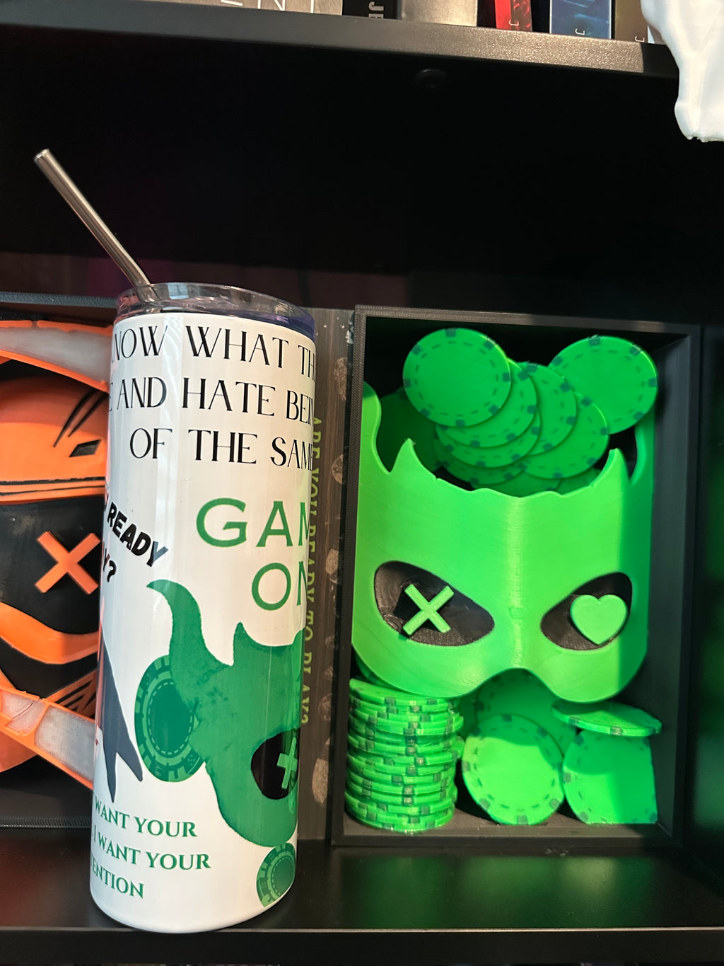 Game On Inspired 20oz Metal Tumbler – Dark Romance Fan Art Drinkware