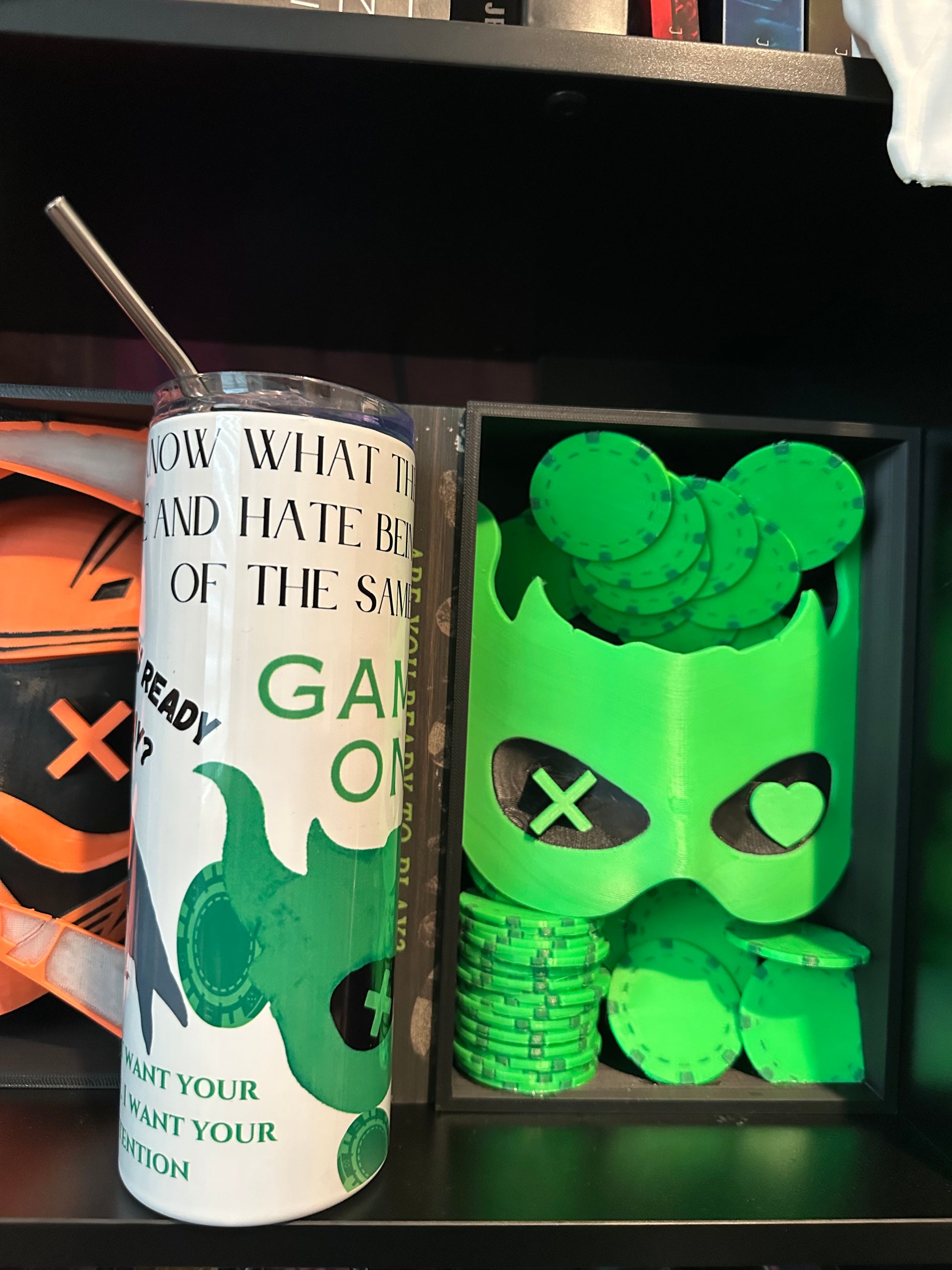 Game On Inspired 20oz Metal Tumbler – Dark Romance Fan Art Drinkware