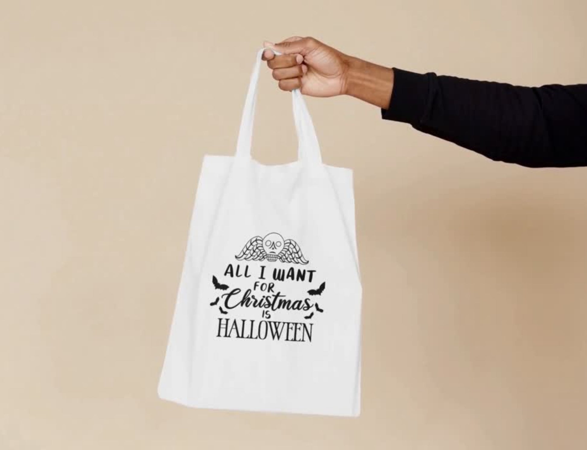 All I Want For Christmas Is Halloween Tote Bag