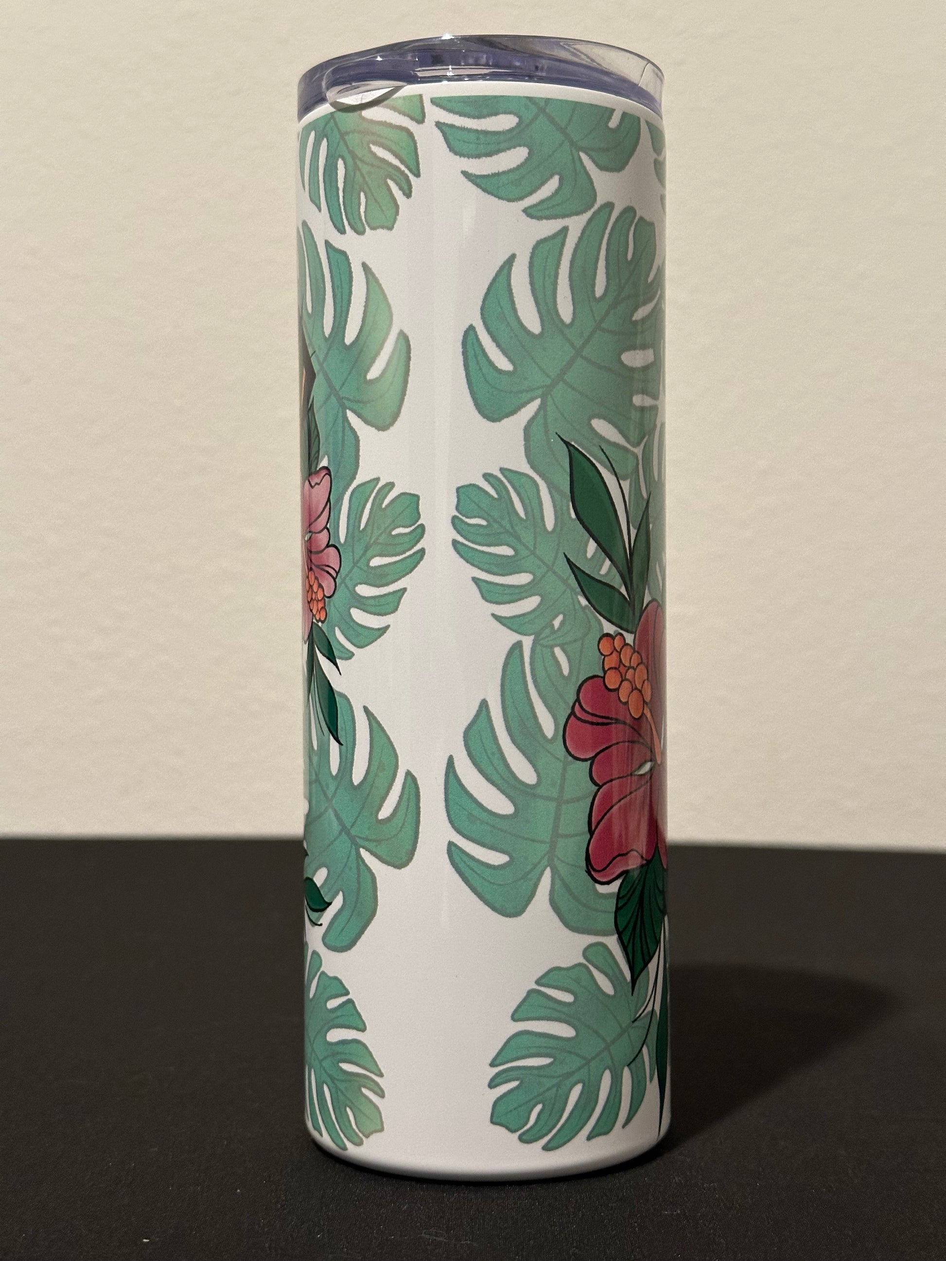 Prehistoric Flash 20oz Tumbler – American Traditional Dinosaur Tattoo Cup