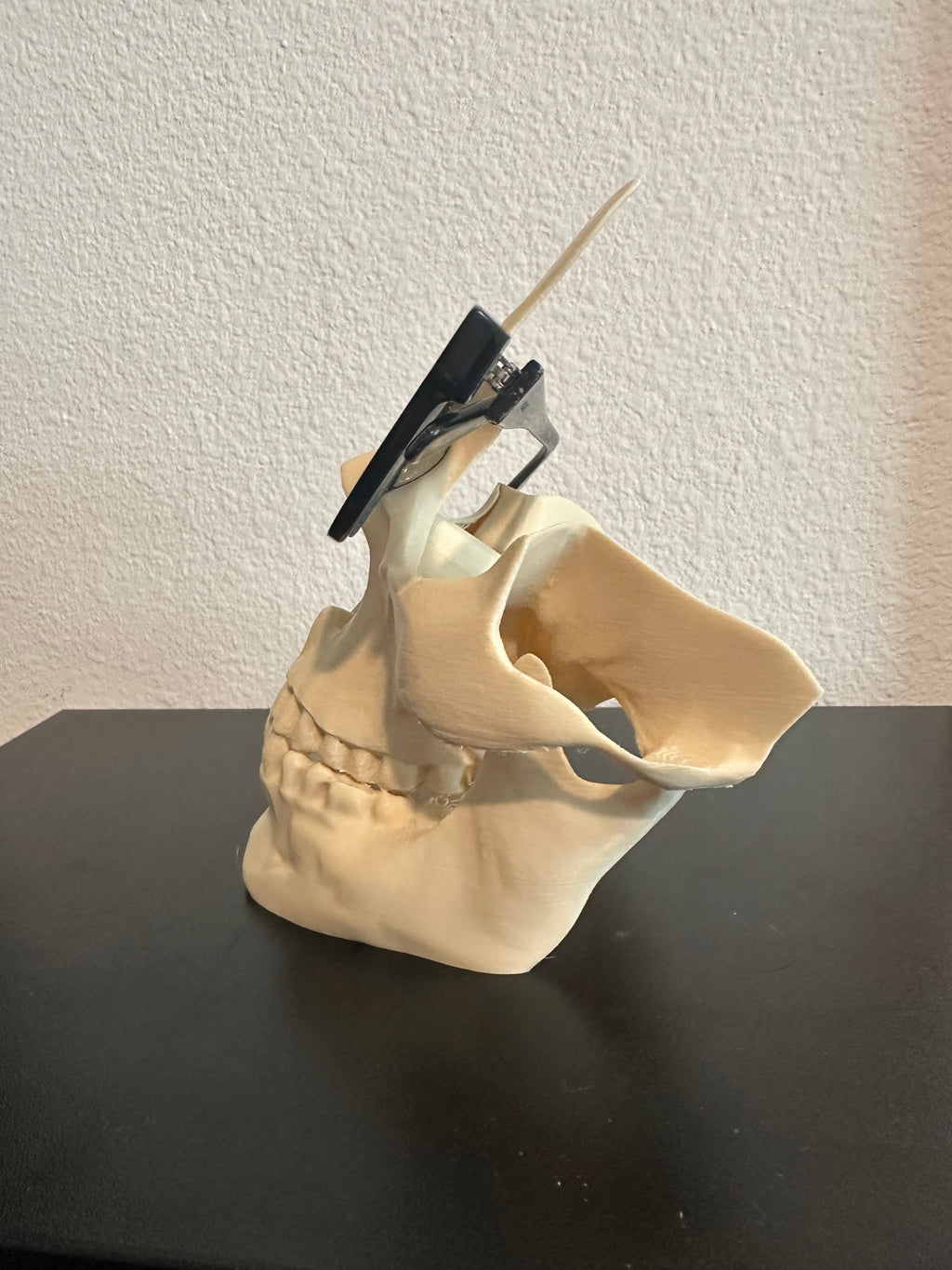 Skull Glasses Holder – 3D Printed Eyeglass Stand | Gothic Desk & Nightstand Organizer