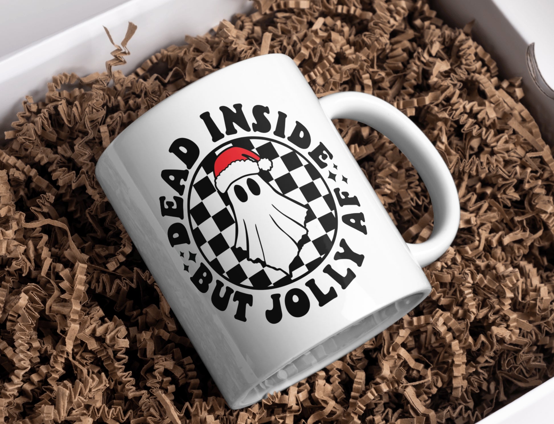 Dead Inside But Jolly AF Mug