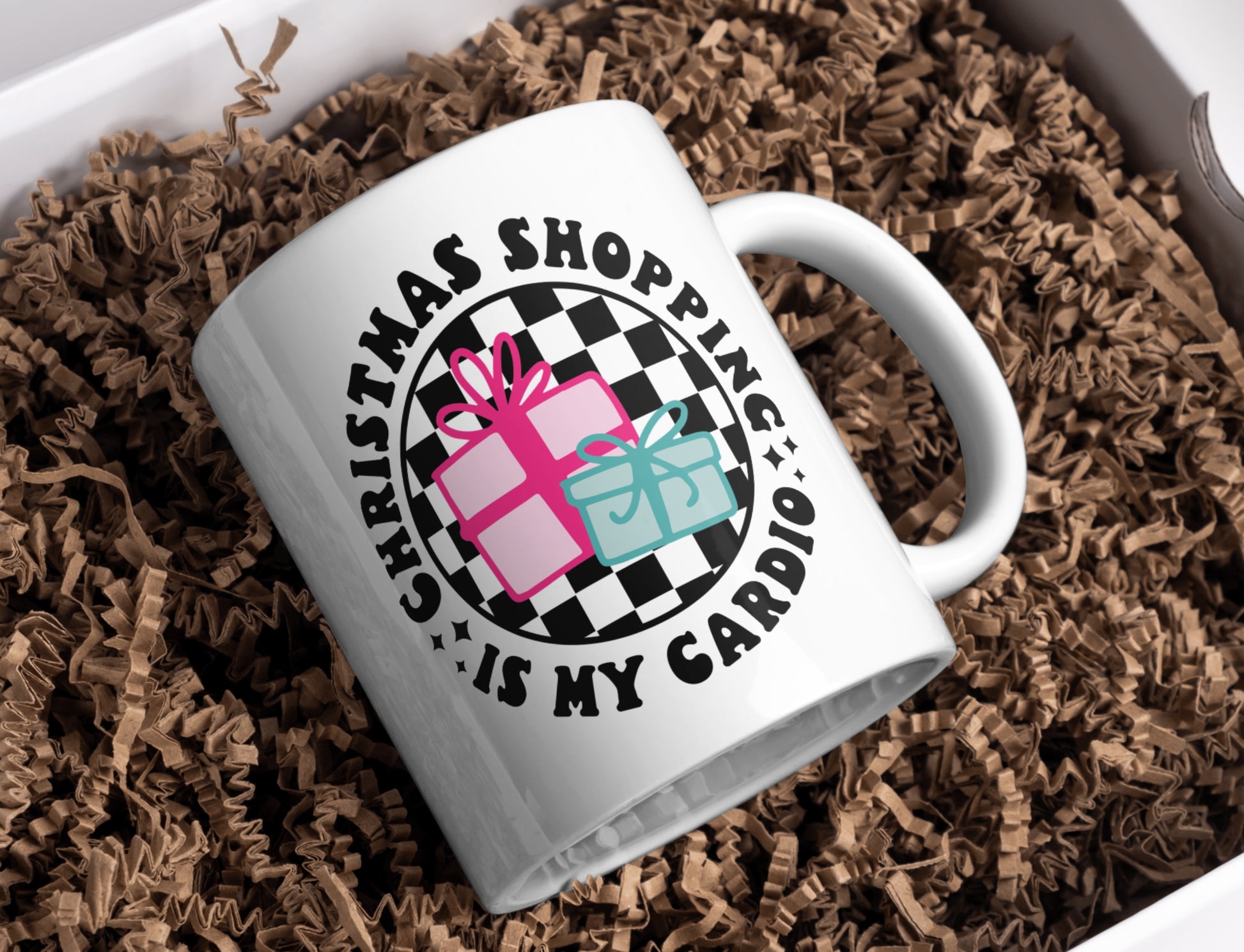 Christmas Shopping Is My Cardio Mug