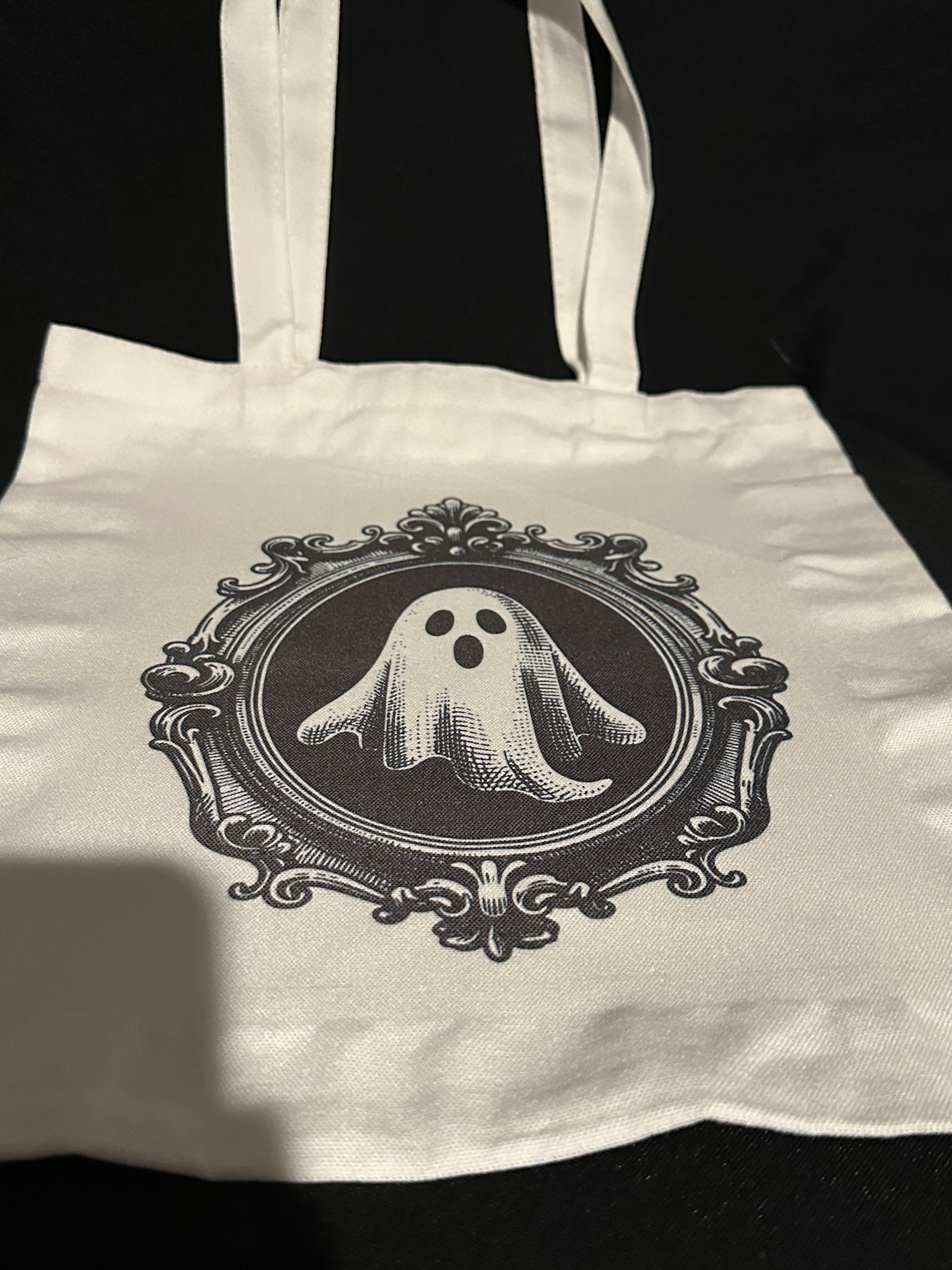 Ghost in a Picture Frame Tote Bag