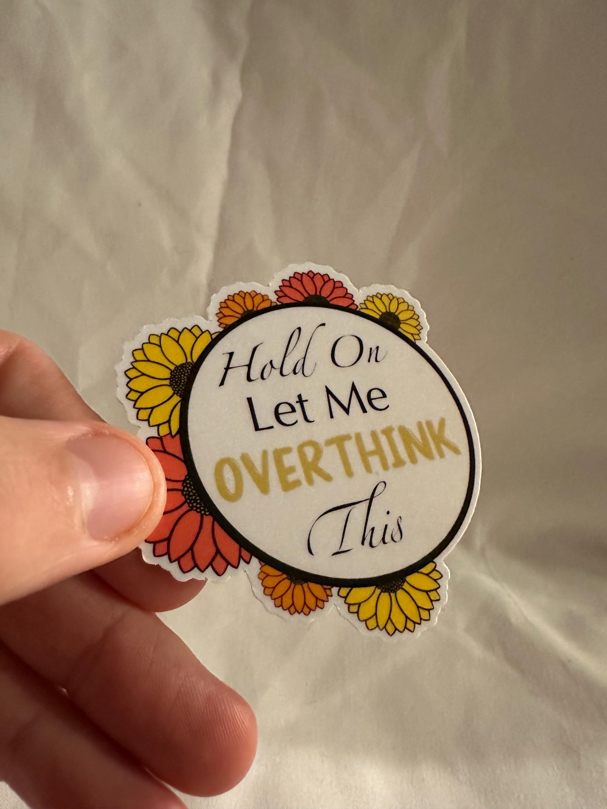 ADHD Sticker | Overthinking Sticker | Mental Health Vinyl Stickers | Funny Anxiety Stickers | UV & Water-Resistant Sticker Set