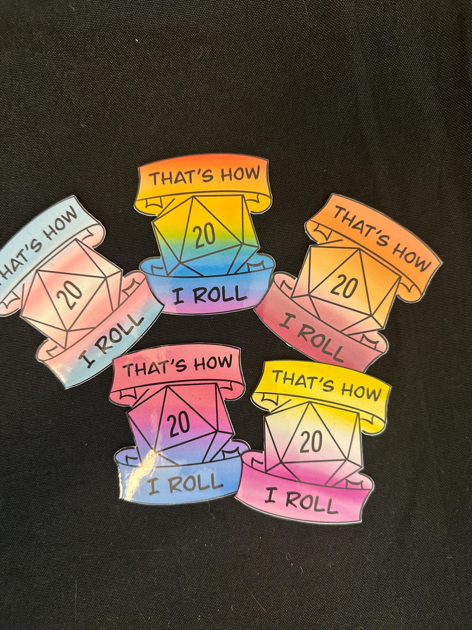 That's How I Roll Pride Stickers