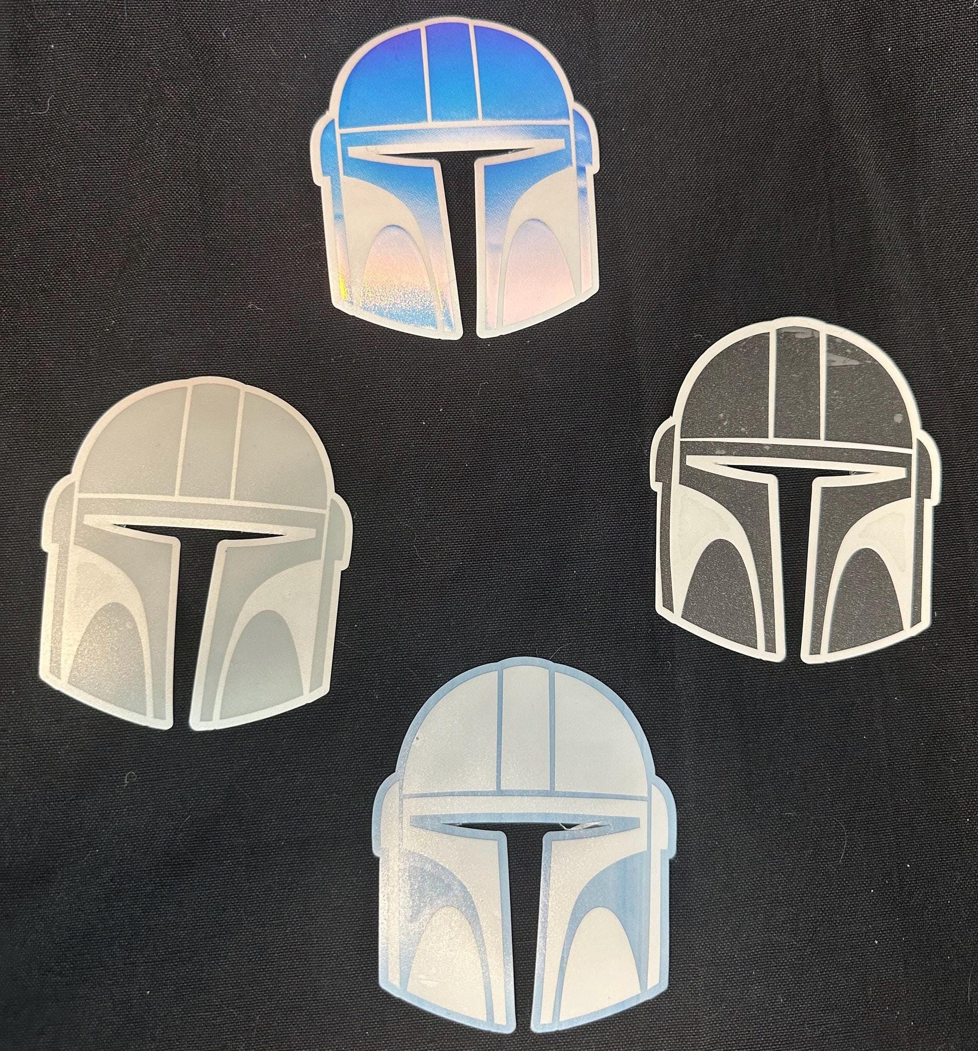 Mando Helmet Silhouette Vinyl