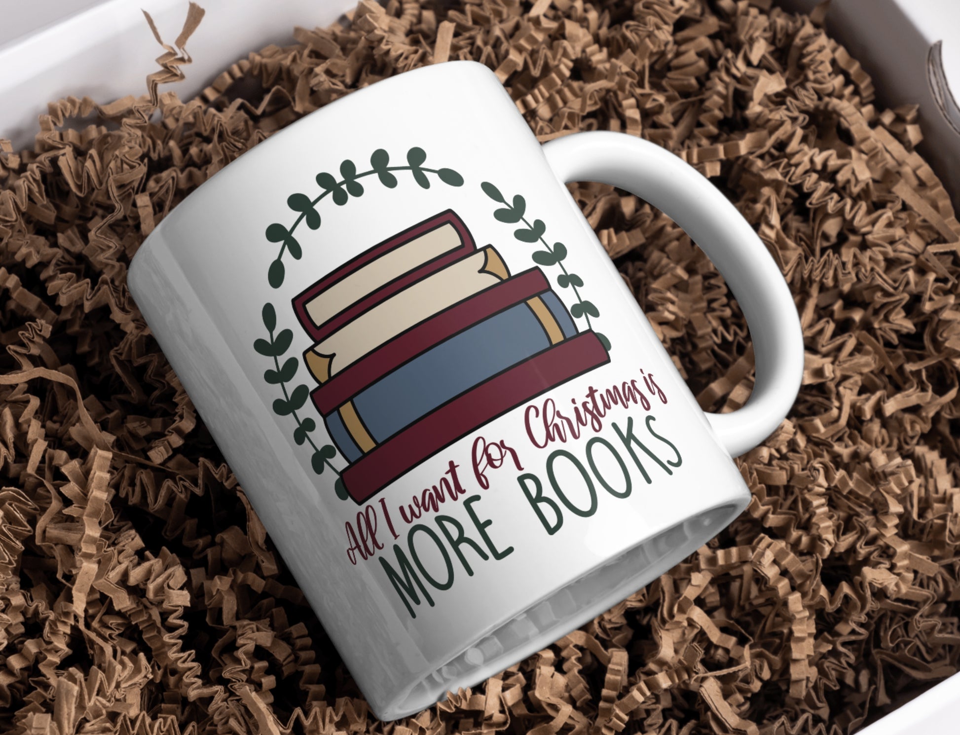 All I Want For Christmas Is More Books Mug