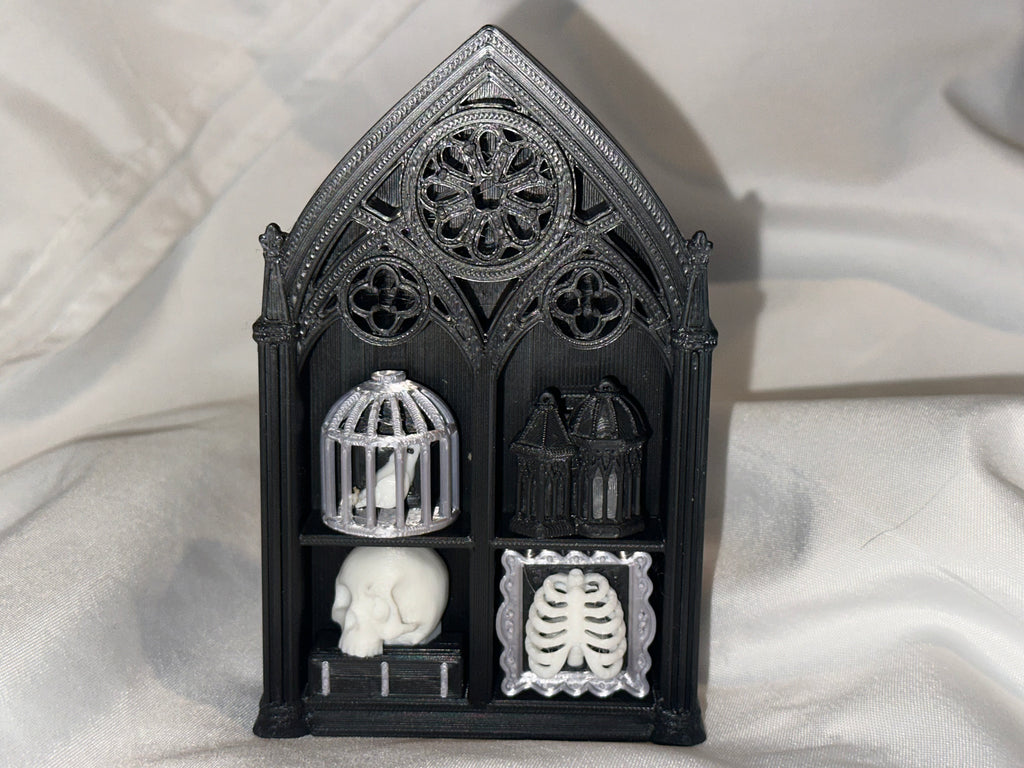 Custom 4 Clicker Gothic Archway Fidget – 3D Printed Sensory Desk Toy