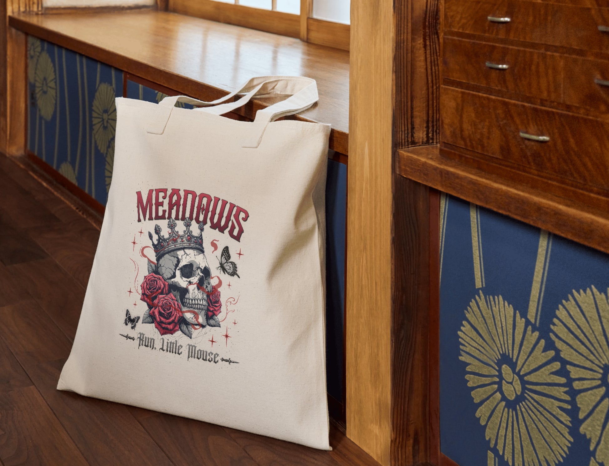 Meadows- Run Little Mouse Tote Bag