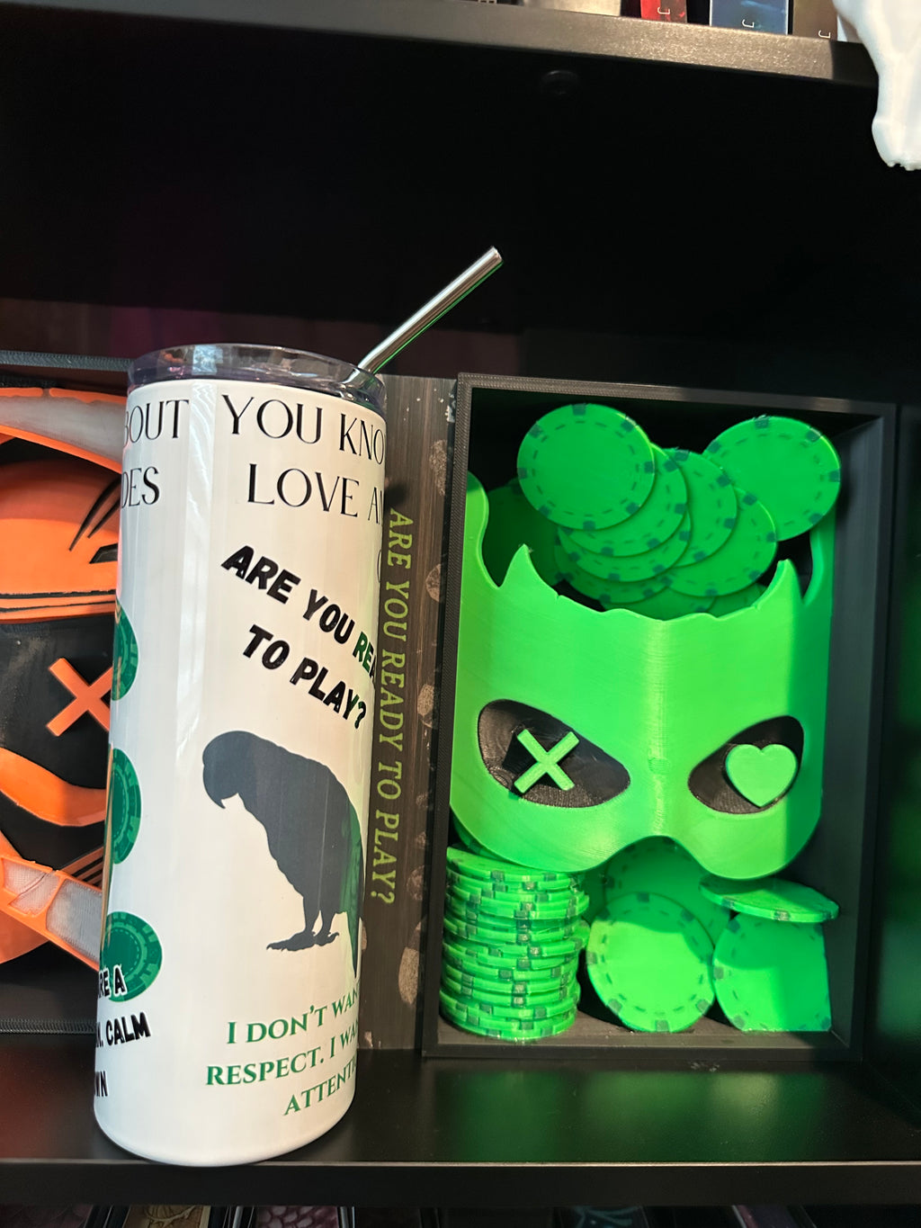 Game On Inspired 20oz Metal Tumbler – Dark Romance Fan Art Drinkware