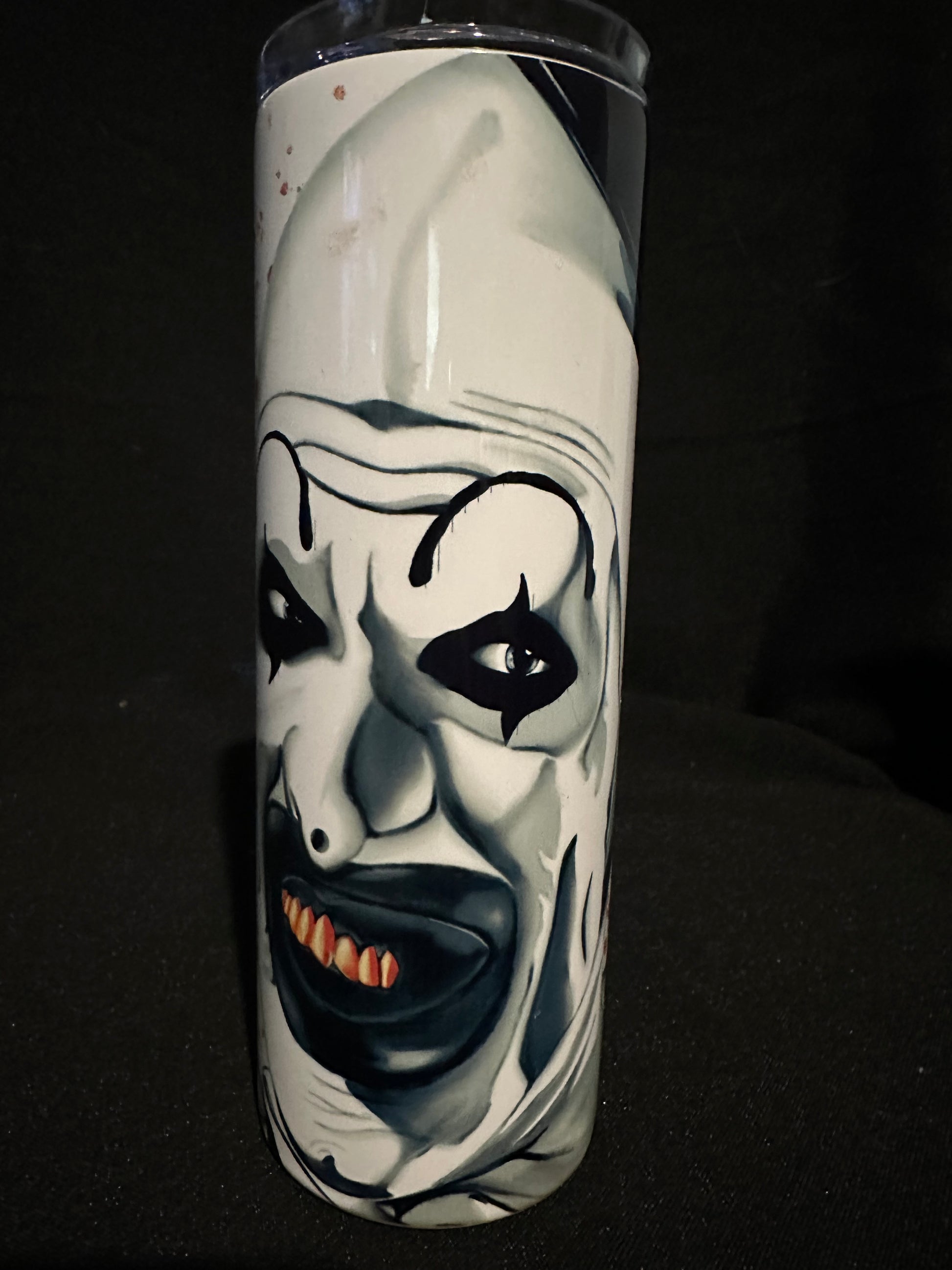 Art the Clown Inspired 20oz Metal Tumbler – Original Fan Art
