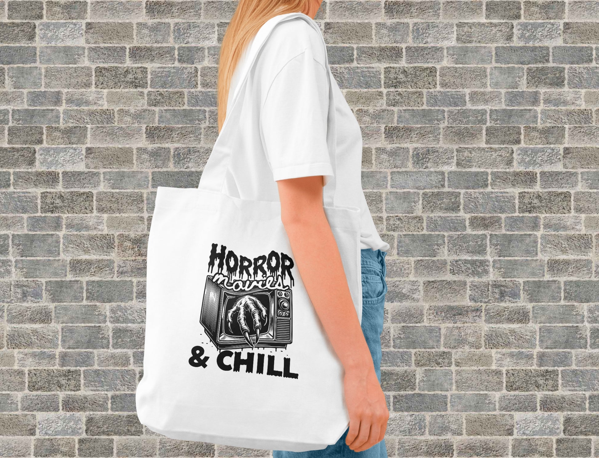 Horror Movies & Chill Tote Bag