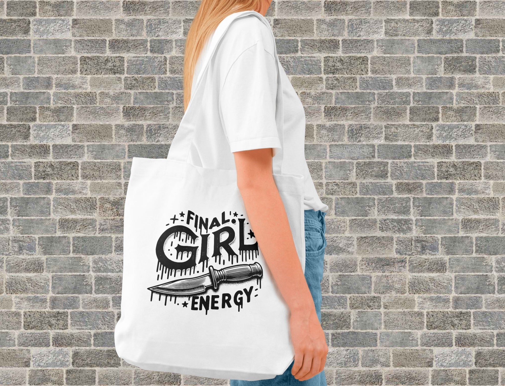 Final Girl Energy Tote Bag