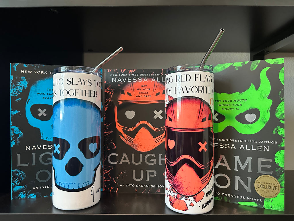 Caught Up Inspired 20oz Metal Tumbler – Dark Romance Fan Art Drinkware