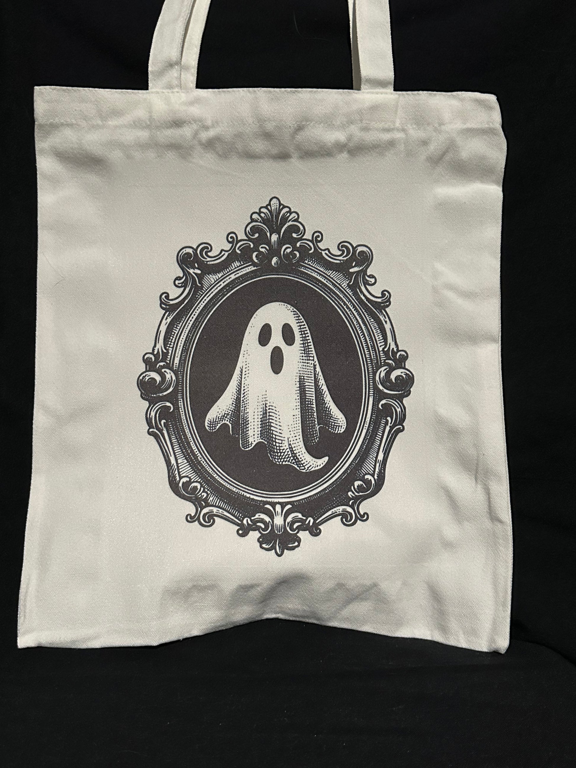 Ghost in a Picture Frame Tote Bag