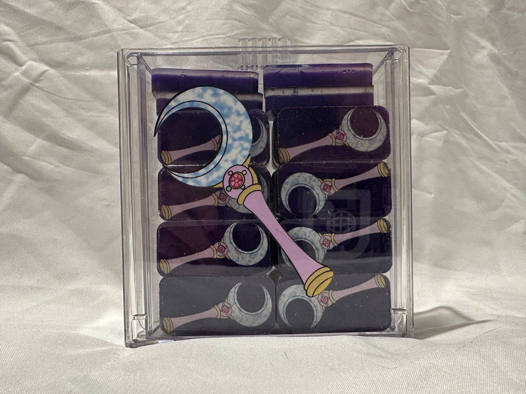 Moon Staff Resin Double Six Dominoes w/ Case