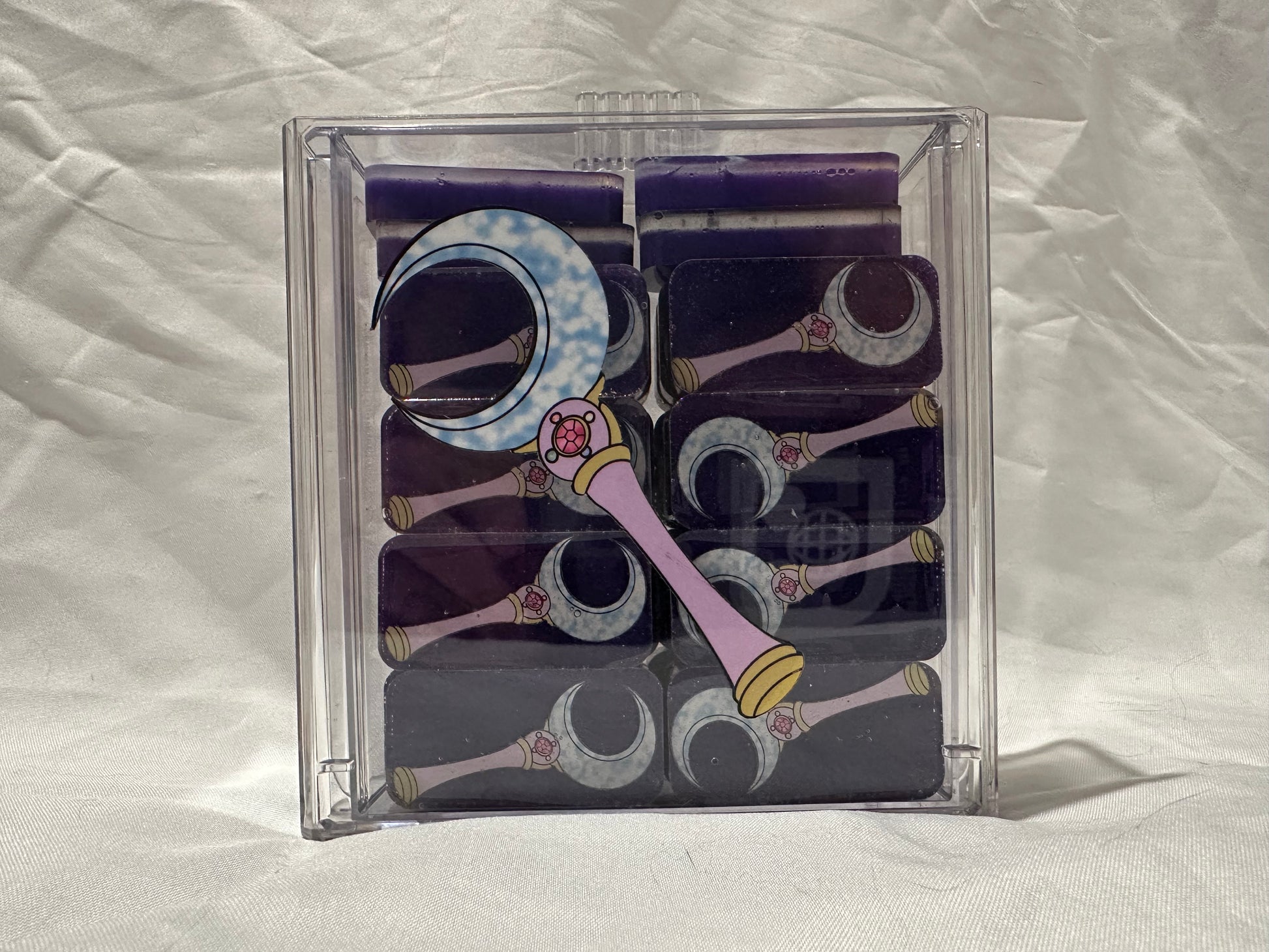 Moon Staff Resin Double Six Dominoes w/ Case