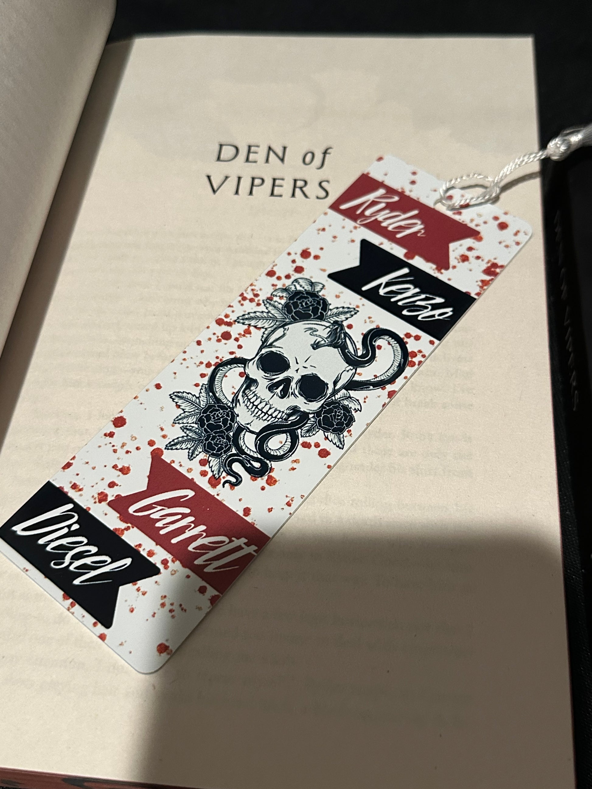Den of Vipers Metal Bookmark