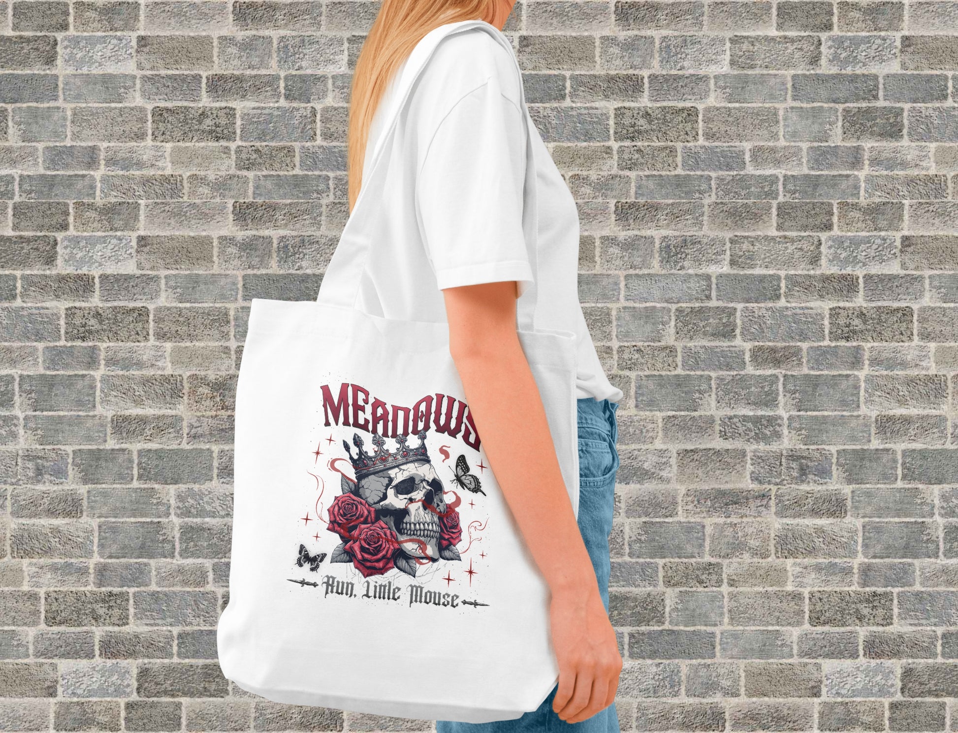 Meadows- Run Little Mouse Tote Bag