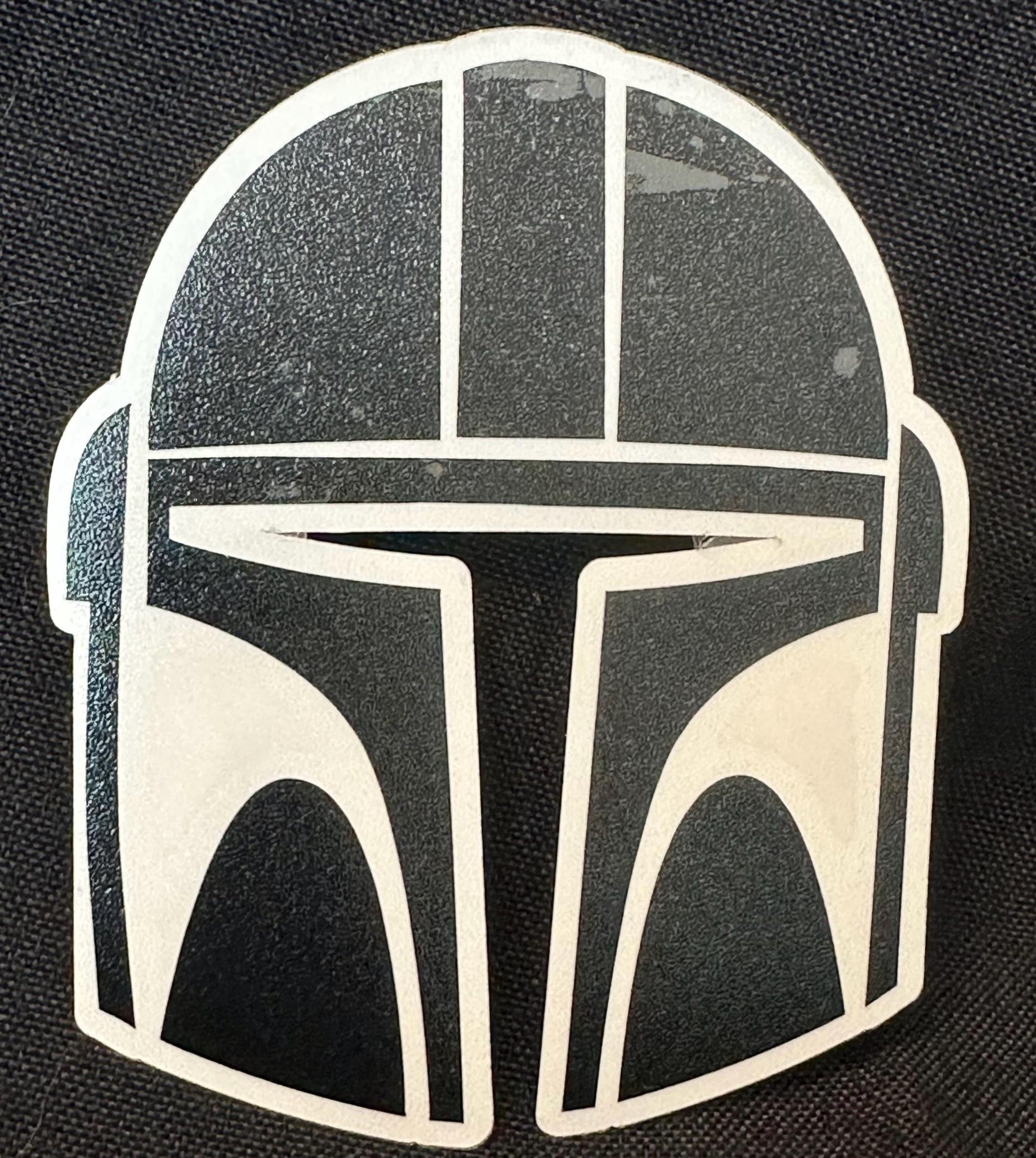 Mando Helmet Silhouette Vinyl
