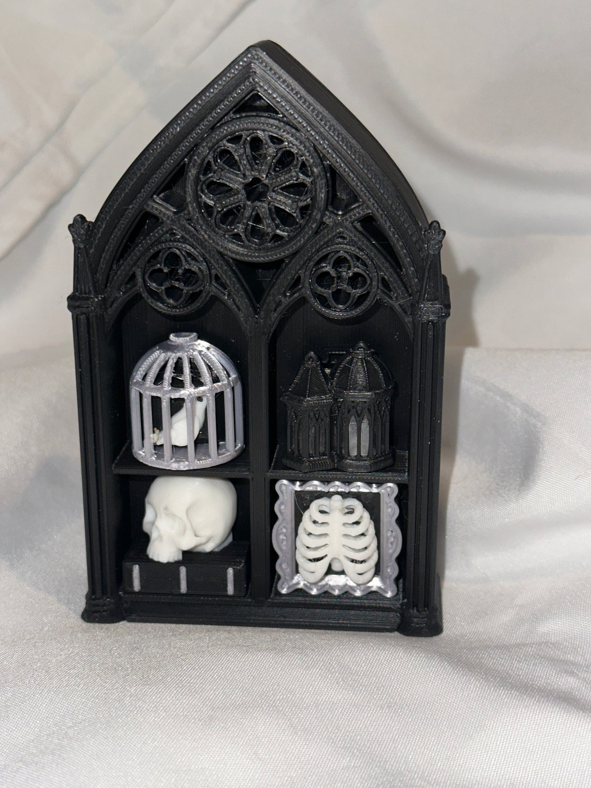 Custom 4 Clicker Gothic Archway Fidget – 3D Printed Sensory Desk Toy