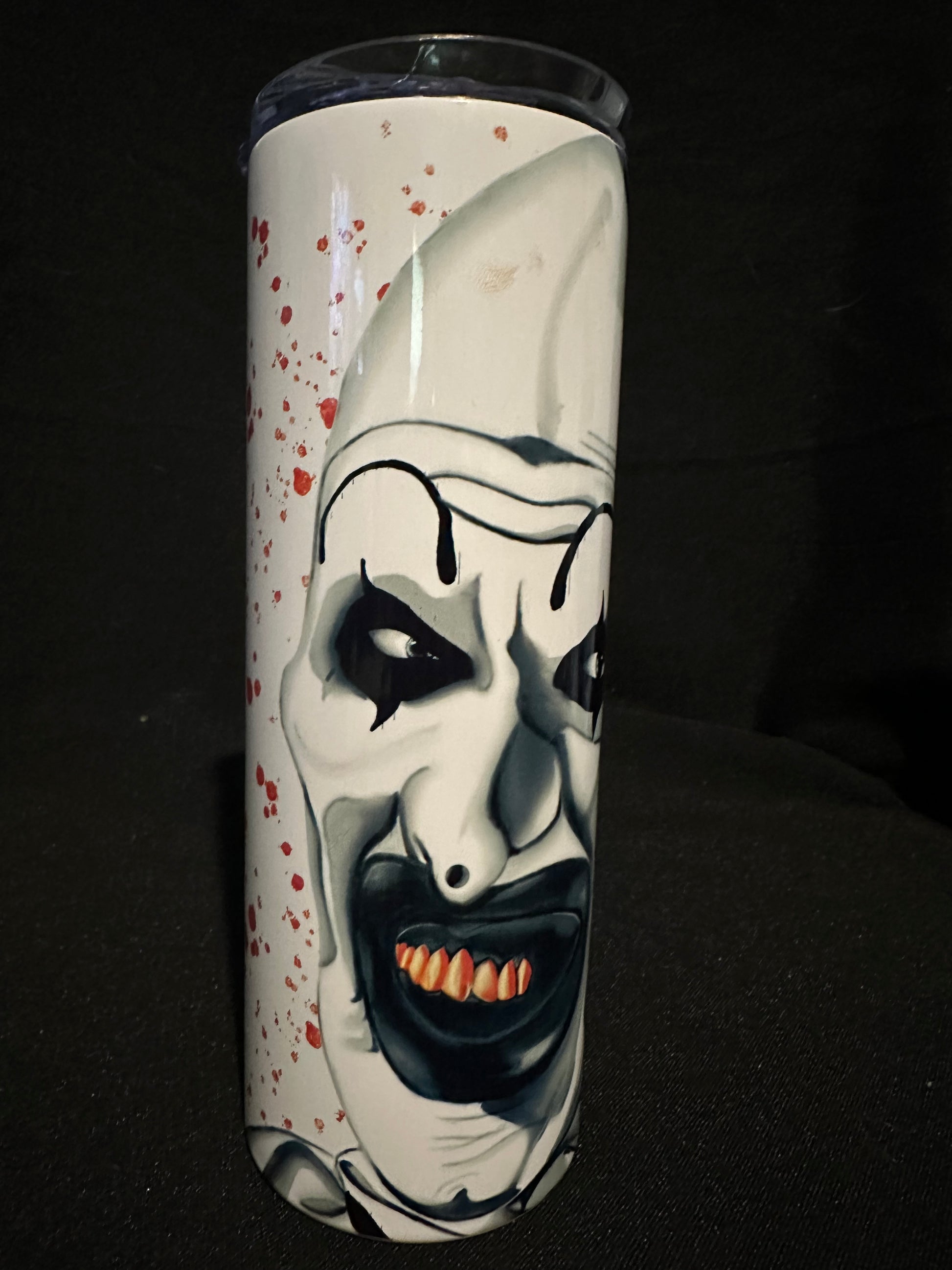 Art the Clown Inspired 20oz Metal Tumbler – Original Fan Art