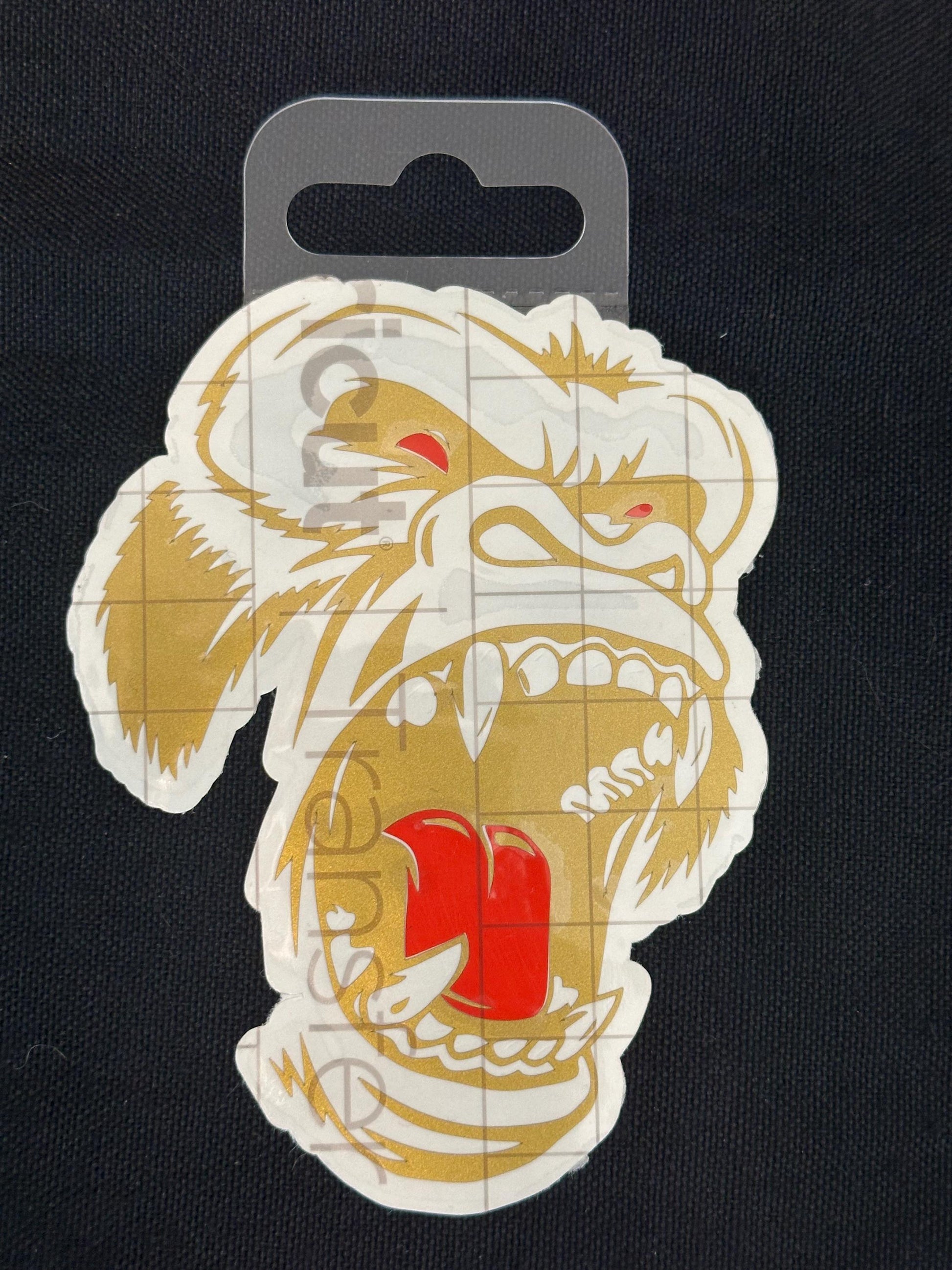 Two Toned Angry Gorilla Vinyl Decal
