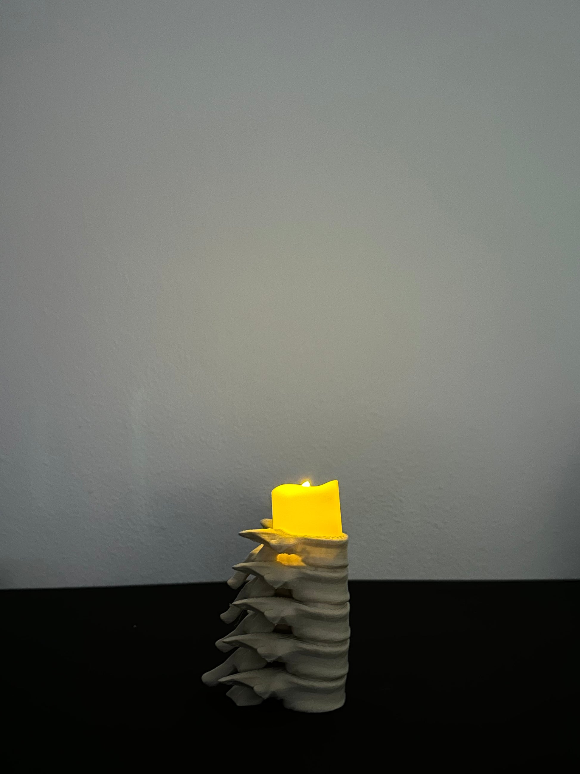 Spine Candle Holder Set of 3 – Gothic Skeleton Decor for LED Tea Lights