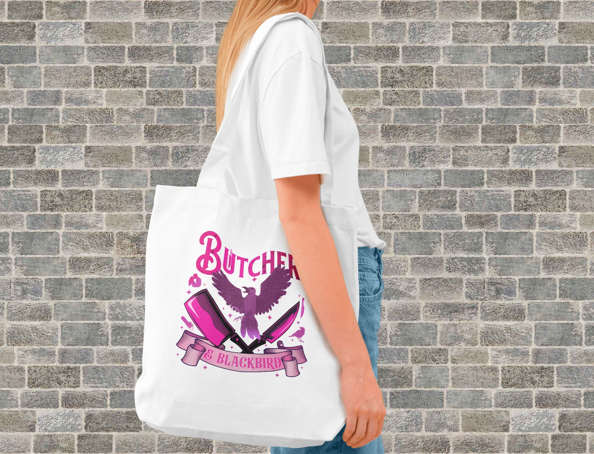 Butcher & Blackbird Pink Inspired Tote Bag