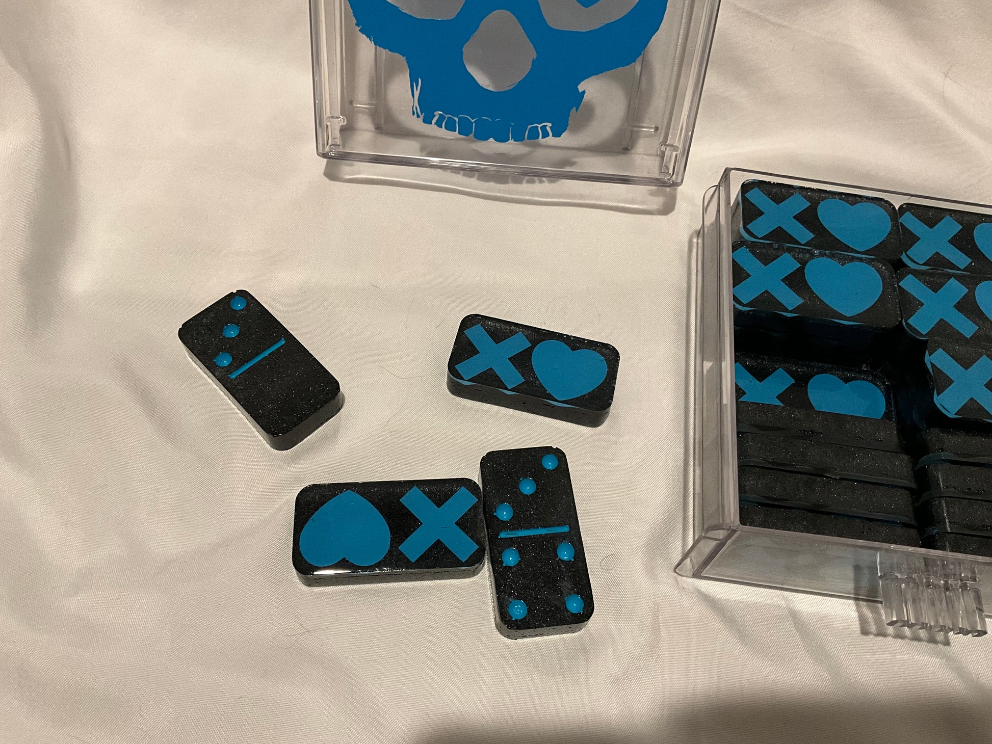 Lights Out Inspired Resin Domino Set