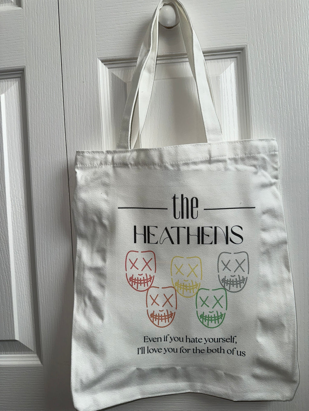 Heathens Mask Tote Bag
