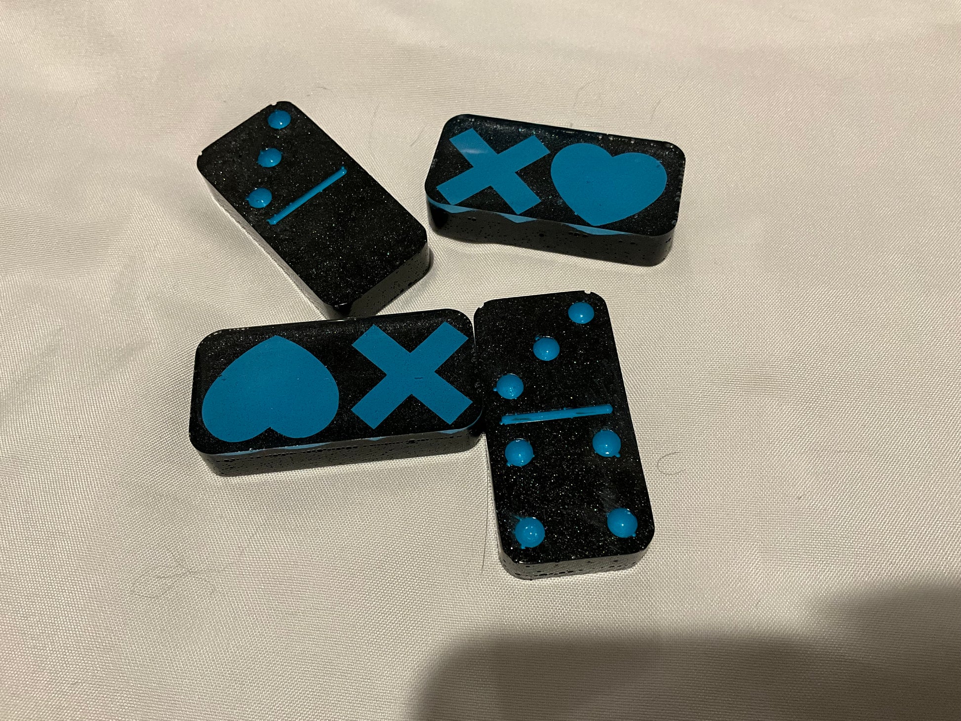 Lights Out Inspired Resin Domino Set