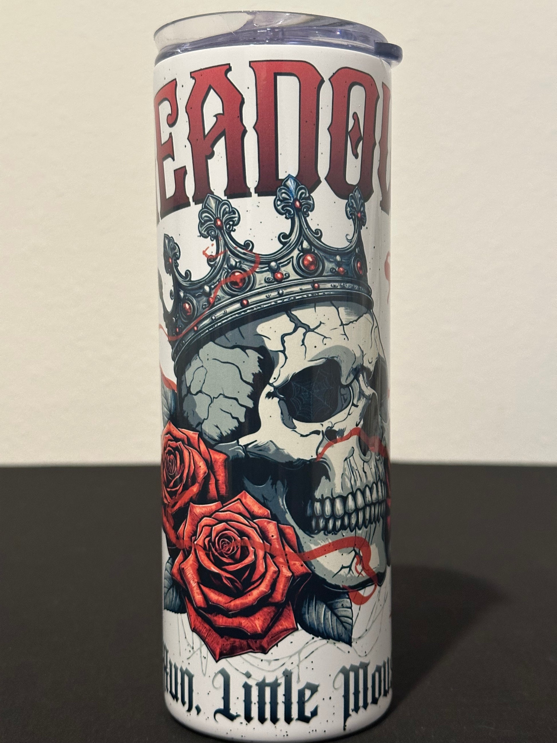 Run Little Mouse 20 oz. Metal Tumbler