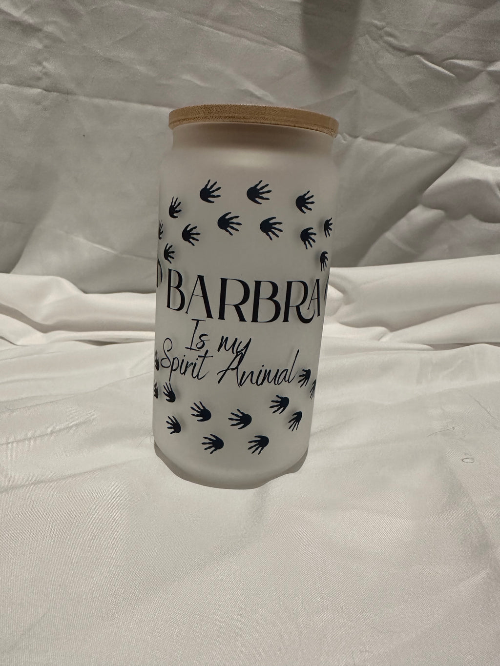 Barbara Is My Spirit Animal Frosted Glass Tumbler – Scythe & Sparrow Inspired