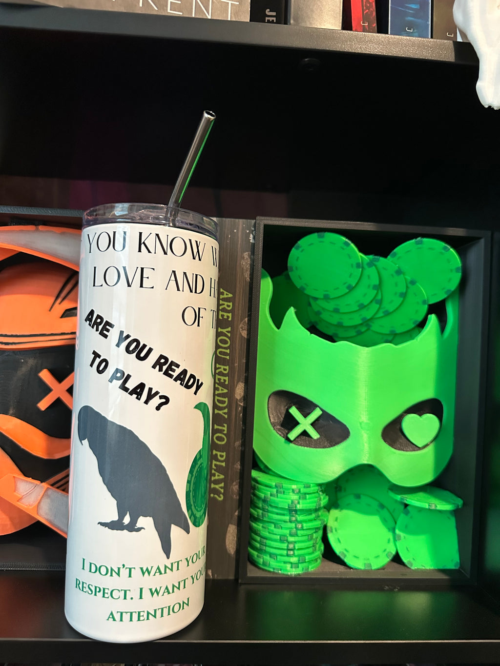 Game On Inspired 20oz Metal Tumbler – Dark Romance Fan Art Drinkware