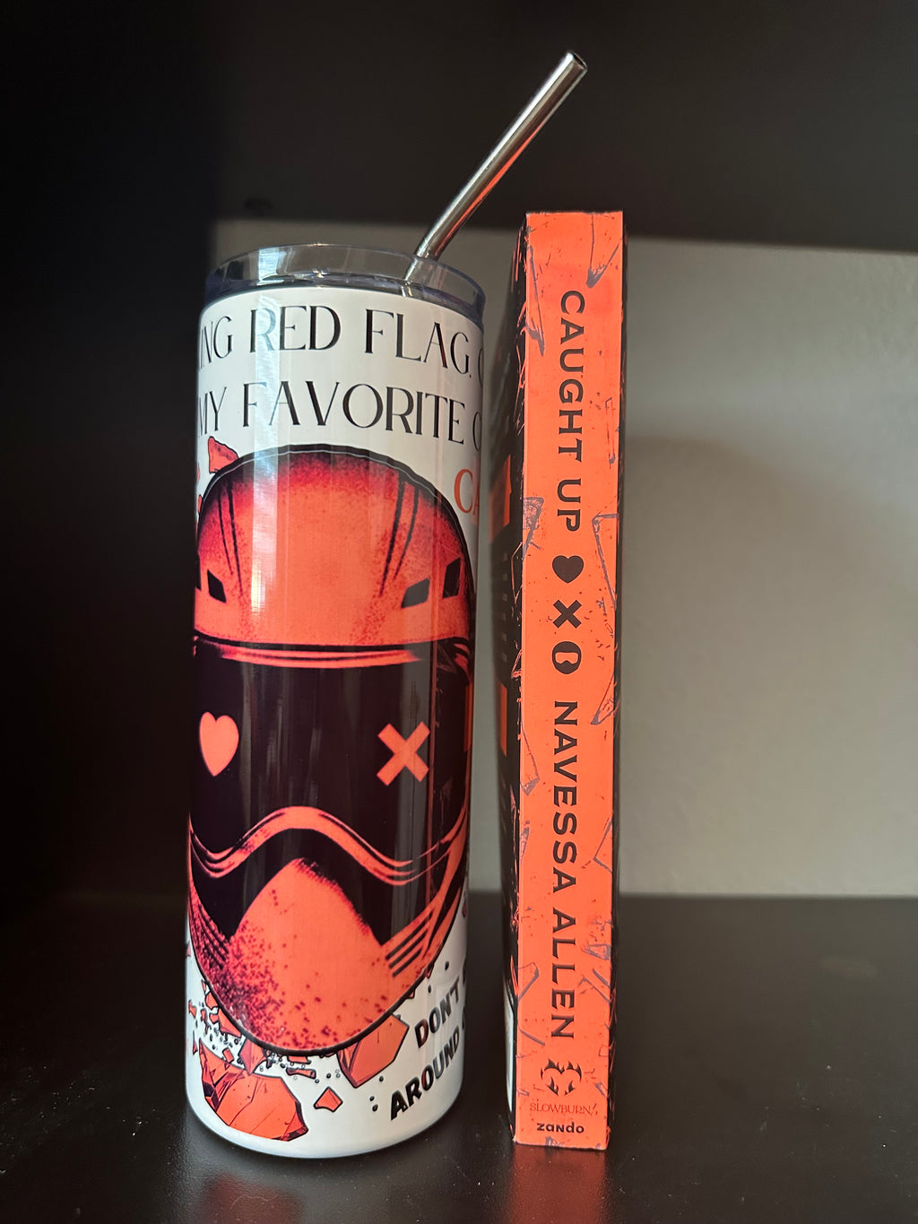 Caught Up Inspired 20oz Metal Tumbler – Dark Romance Fan Art Drinkware