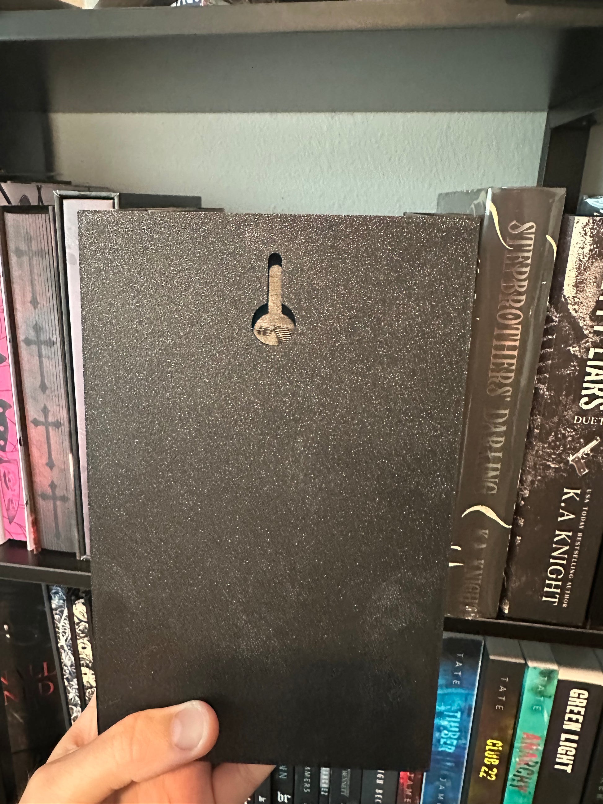 Dark Romance Inspired Book Nook – 3D Printed Gothic Bookshelf Insert & Wall Decor