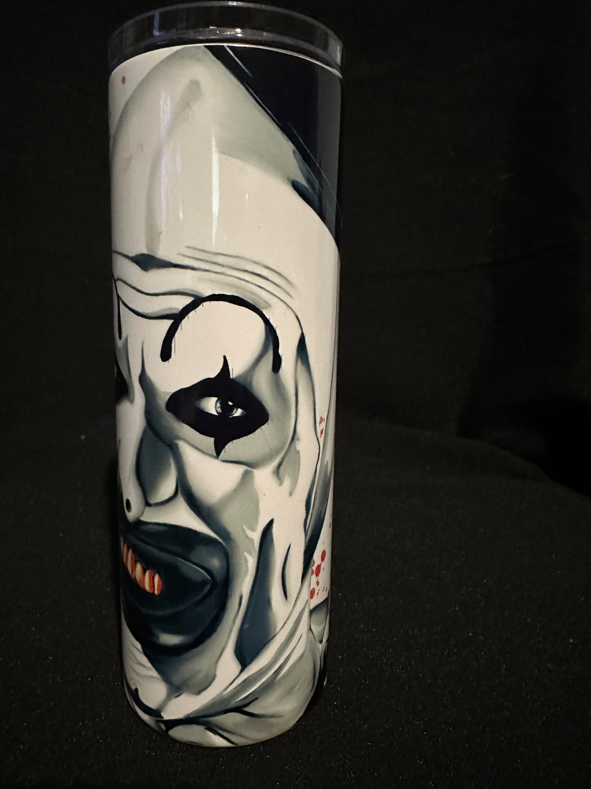 Art the Clown Inspired 20oz Metal Tumbler – Original Fan Art