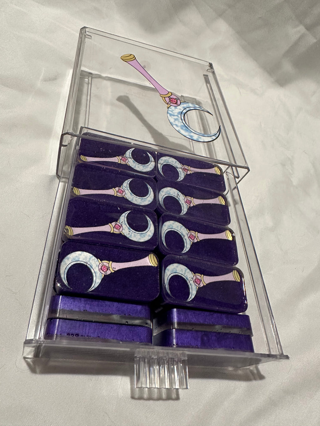 Moon Staff Resin Double Six Dominoes w/ Case