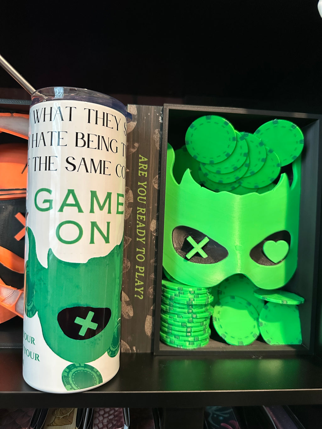 Game On Inspired 20oz Metal Tumbler – Dark Romance Fan Art Drinkware