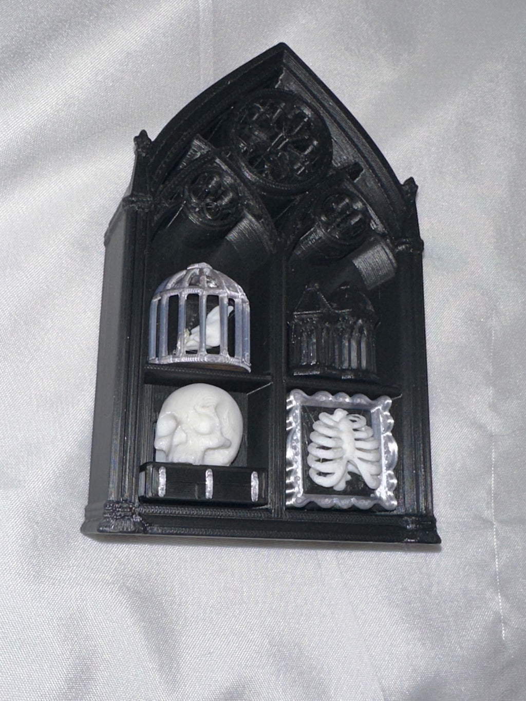 Custom 4 Clicker Gothic Archway Fidget – 3D Printed Sensory Desk Toy